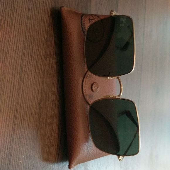 Ray-Ban Square 1971 Classic Made in Italy Gold/Green - Picture 6 of 8